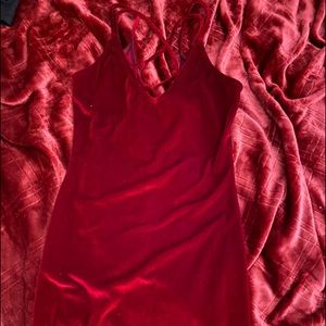 Red Velvet Dress